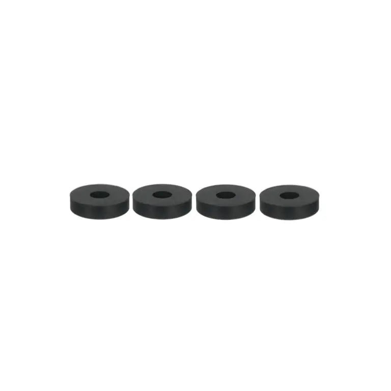 Rubber spacers for number plate brackets to improve plate fitment