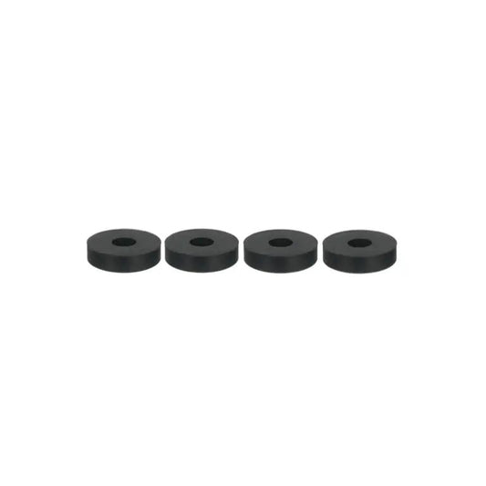 Rubber spacers for number plate brackets to improve plate fitment