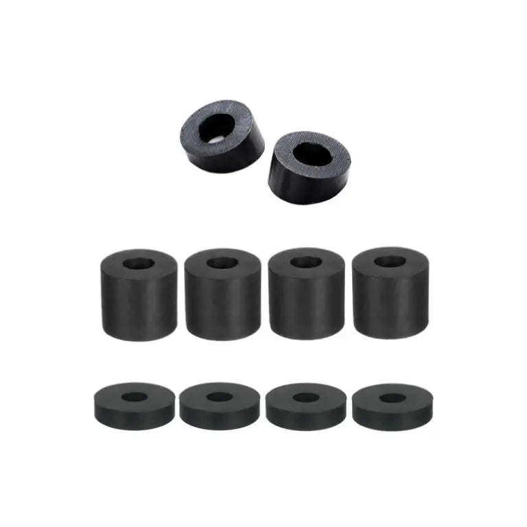 Complete rubber spacer kit for number plate brackets to improve plate fitment