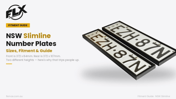 NSW Slimline Number Plates: Sizes, Fitment & Bracket Guide