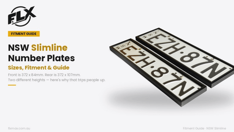 NSW Slimline Number Plates: Sizes, Fitment & Bracket Guide