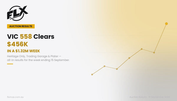 The Plate Ledger: Auction Results — VIC 558 Clears $456K in a $1.32M Week