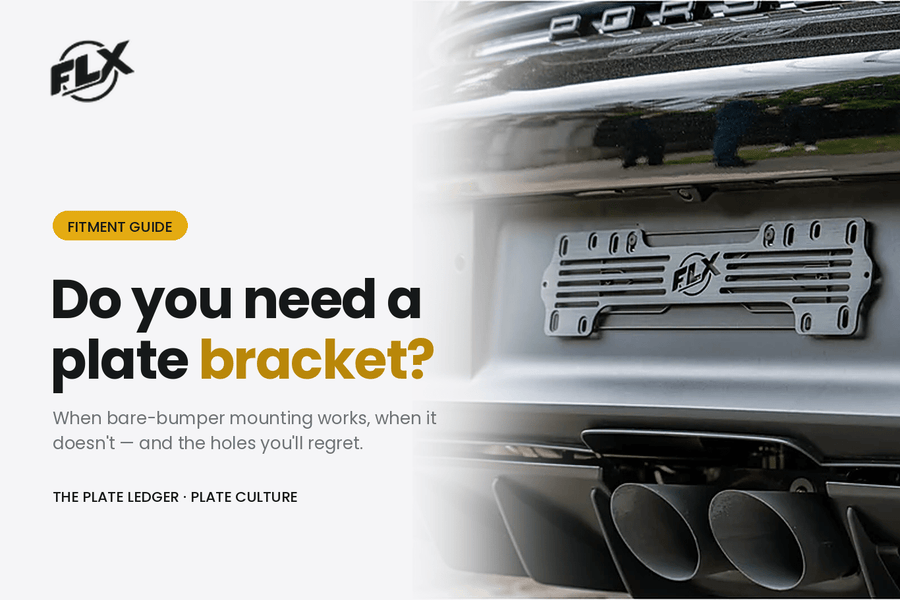Do I need a number plate bracket to mount my number plates?