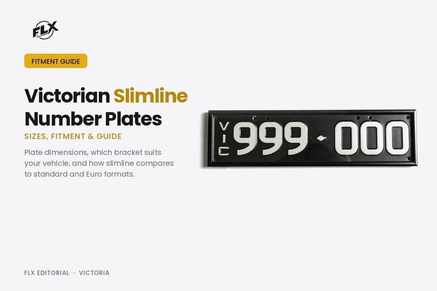 Victorian Slimline Number Plates: Sizes, Fitment & Guide
