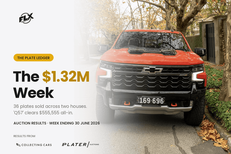 The Plate Ledger: Auction Results — Week Ending 30 June 2026