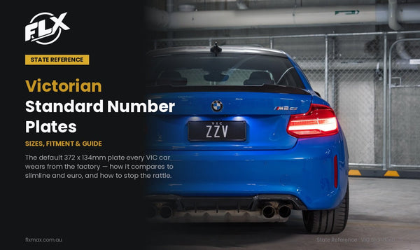Victorian Standard Number Plates: Sizes, Fitment & Bracket Guide