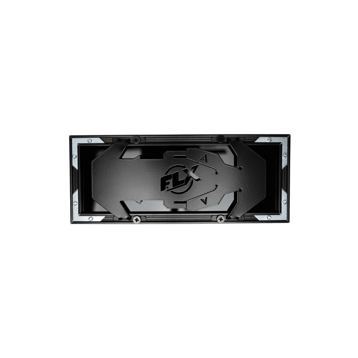 VIC | 4 Character Slimline Number Plate Cover — Frame, Panels, and Hidden Mounting Bracket