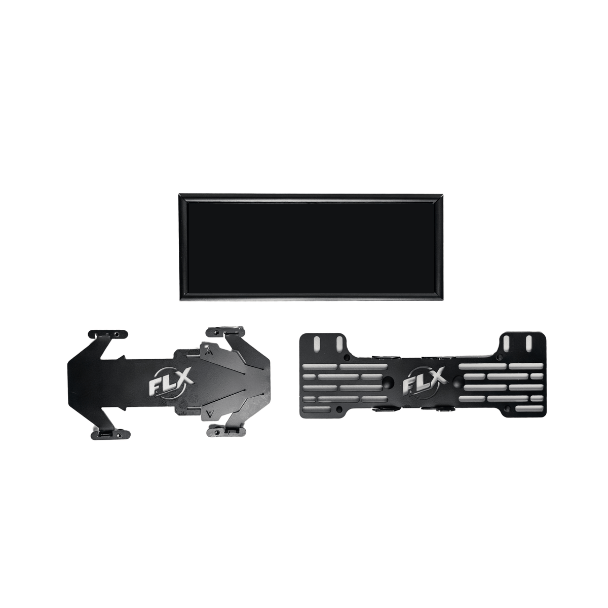 VIC | 4 Character Slimline Number Plate Cover — Frame, Panels, and Hidden Mounting Bracket