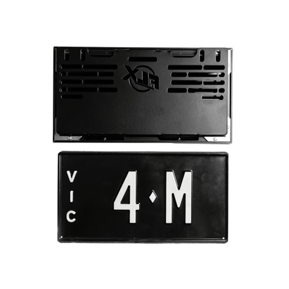 VIC Signature Plate Replacement Case — Frame, Panels, and Hidden Mounting Bracket