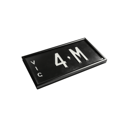 VIC Signature Plate Replacement Case — Frame & Panels (No Hidden Mount)