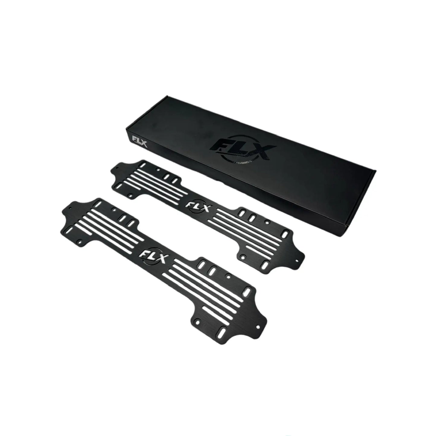 VIC | 6 Digit Heritage Number Plate Mount | Bracket FLX right angle view with box