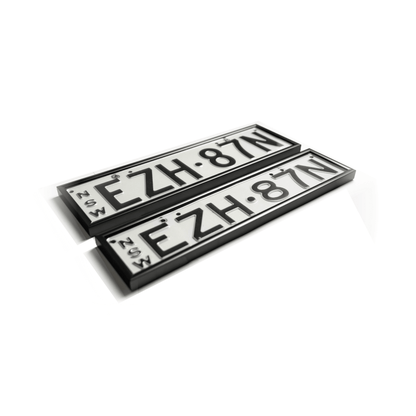 NSW Standard Issue Number Plate Signature Conversion Kit Premium Frame Premium Plate Cover