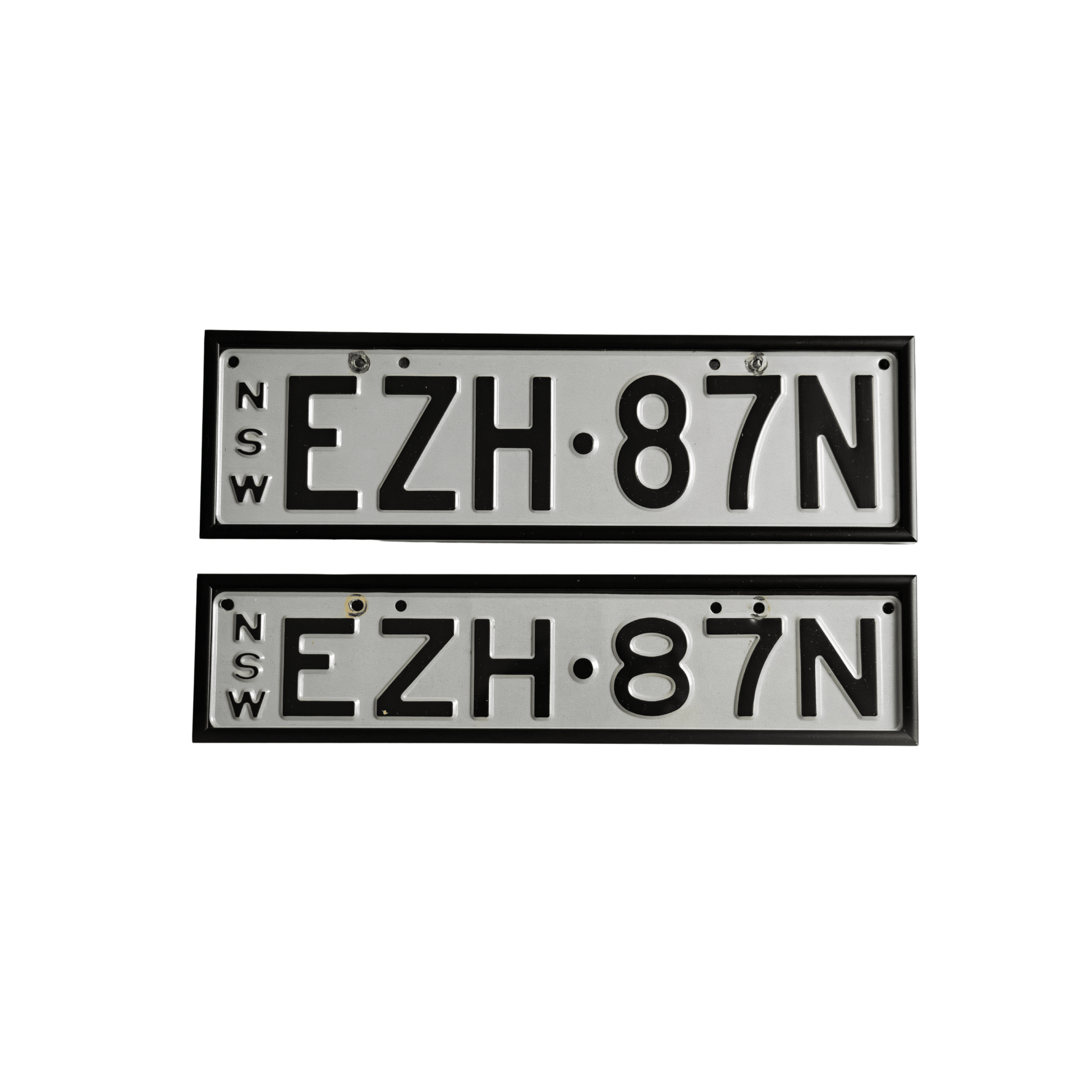 NSW Standard Issue Number Plate Signature Conversion Kit Premium Frame Premium Plate Cover top view